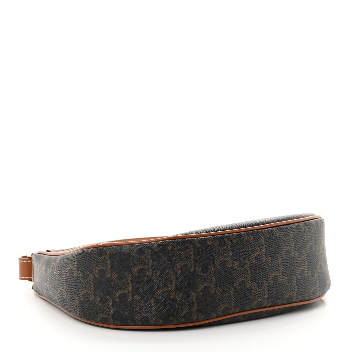 Celine Triomphe Canvas Calfskin Medium Strap Ava Triomphe Shoulder Bag Tan 4 of 12