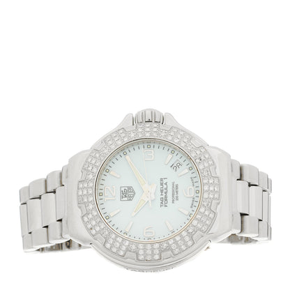 Tag Heuer Stainless Steel Diamond Bezel 35mm Formula 1 Lady Quartz Watch White WAC1215-0 2 of 4