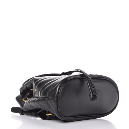 Gucci Calfskin Matelasse GG Marmont Flap Backpack Black 4 of 7