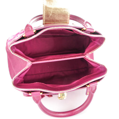 Louis Vuitton Monogram Denim Quilted Linda Fuchsia 5 of 7
