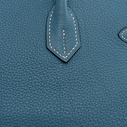 Hermes Togo BIRKIN 35 Blue Jean 11 of 15