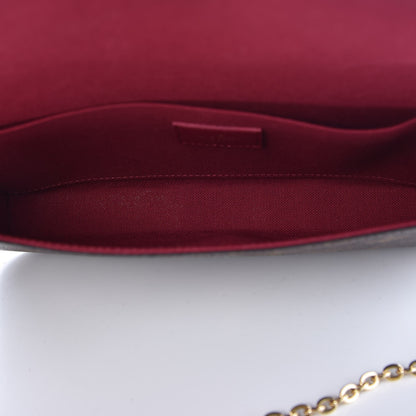 Louis Vuitton Monogram Pochette Felicie Chain Wallet Fuchsia 6 of 10