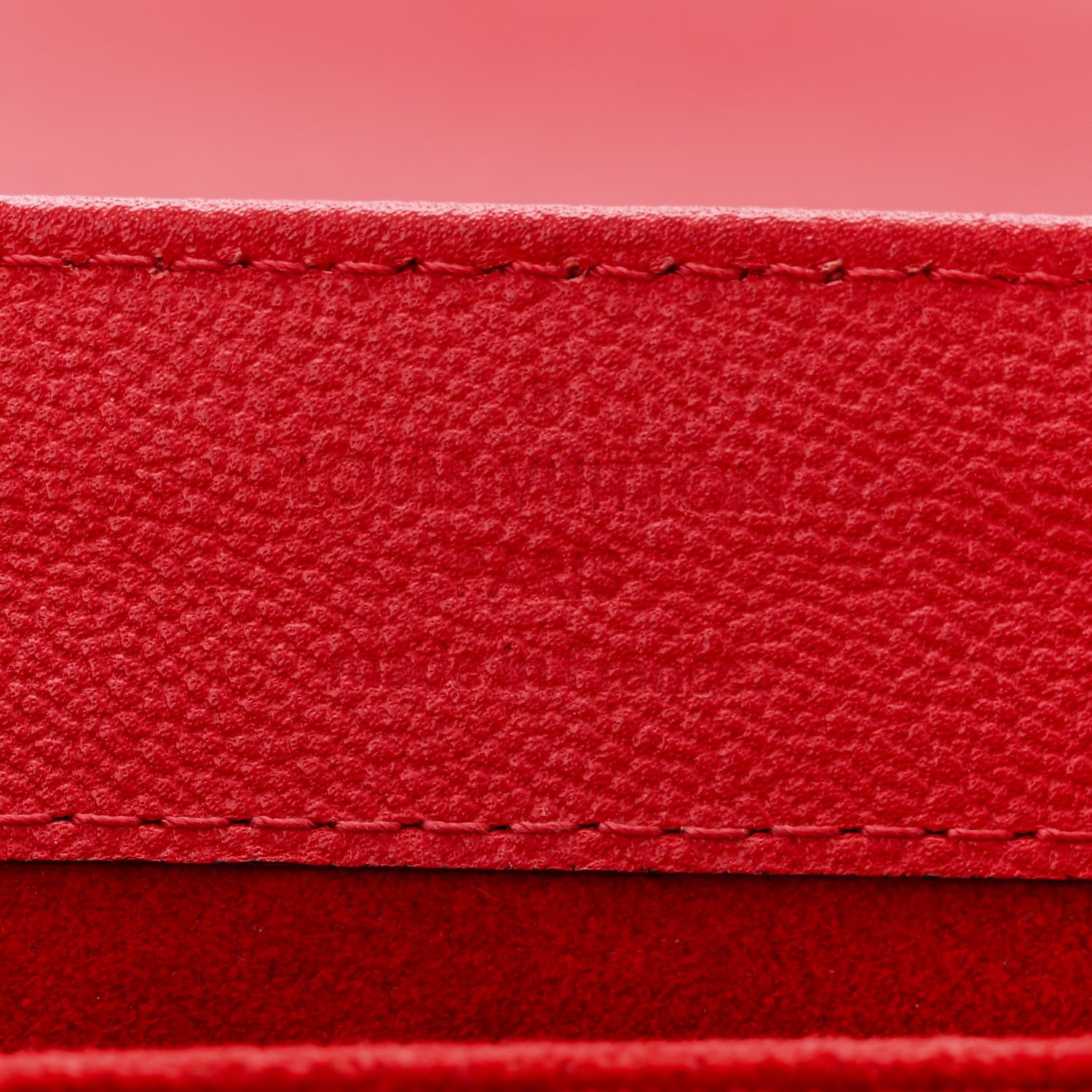 Louis Vuitton Monogram Cuir Plume Ecume Very Chain Bag Rouge Rubis 6 of 11