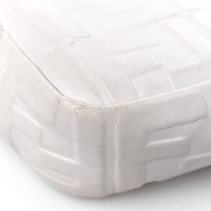 Fendi Nappa FF 1974 Embossed Baguette White 10 of 16
