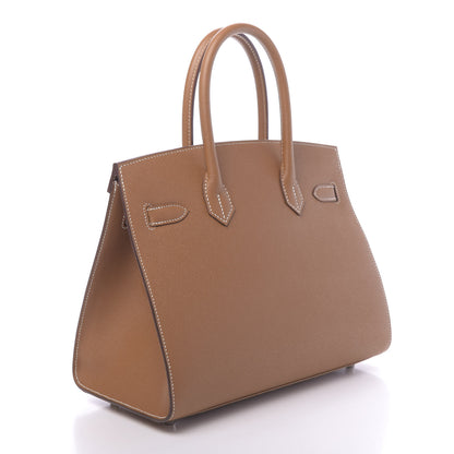 Hermes Madame Calfskin Birkin Sellier 30 Gold 3 of 11