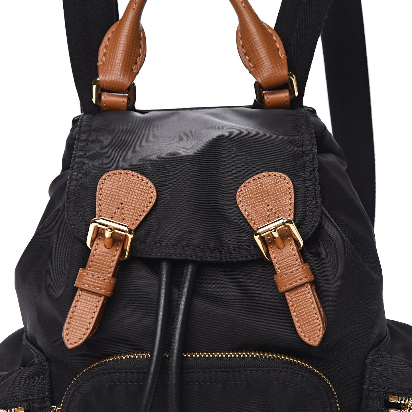 Nylon Small Rucksack Backpack Black