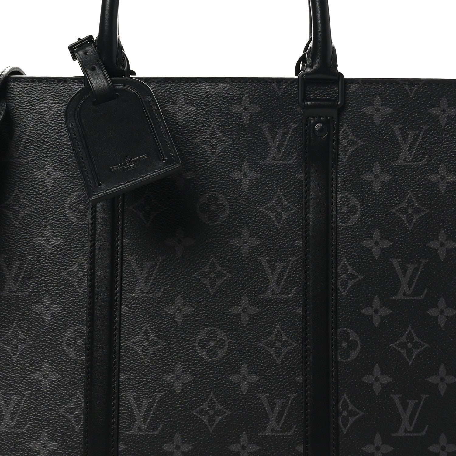Louis Vuitton Monogram Eclipse Sac Plat Horizontal Zipper 7 of 9