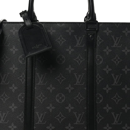 Louis Vuitton Monogram Eclipse Sac Plat Horizontal Zipper 7 of 9