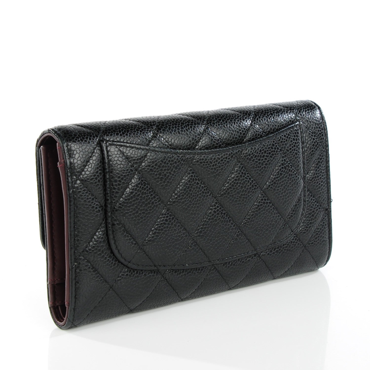 Chanel Caviar Quilted Large Flap Wallet Black 3 of 8