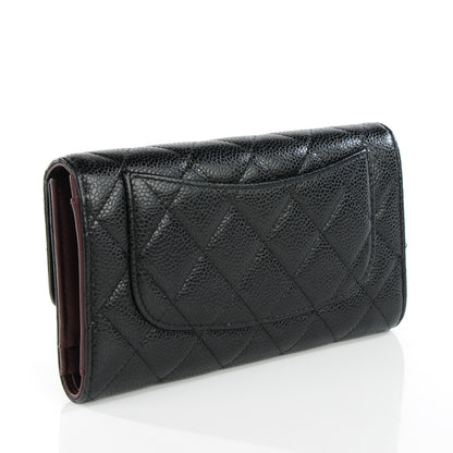 Chanel Caviar Quilted Large Flap Wallet Black 3 of 8