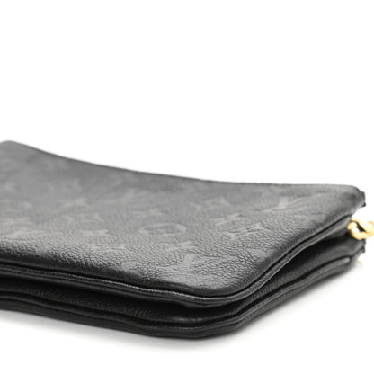 Louis Vuitton Empreinte Double Zip Pochette Black 10 of 11