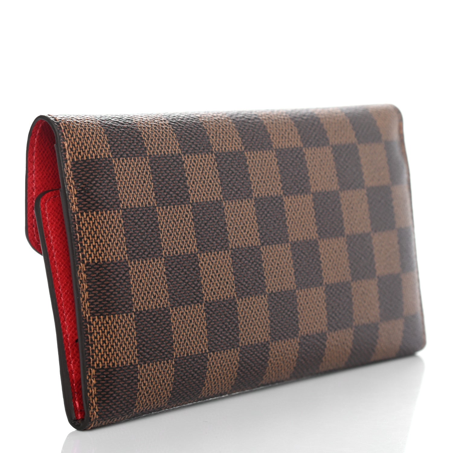 Louis Vuitton Damier Ebene Josephine Wallet Red 3 of 9