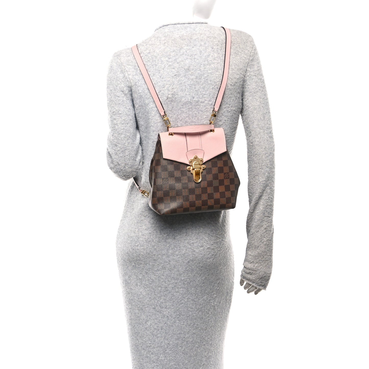 Damier Ebene Clapton Backpack Magnolia