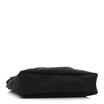 Gucci Monogram Medium Horsebit Chain Hobo Black 4 of 10