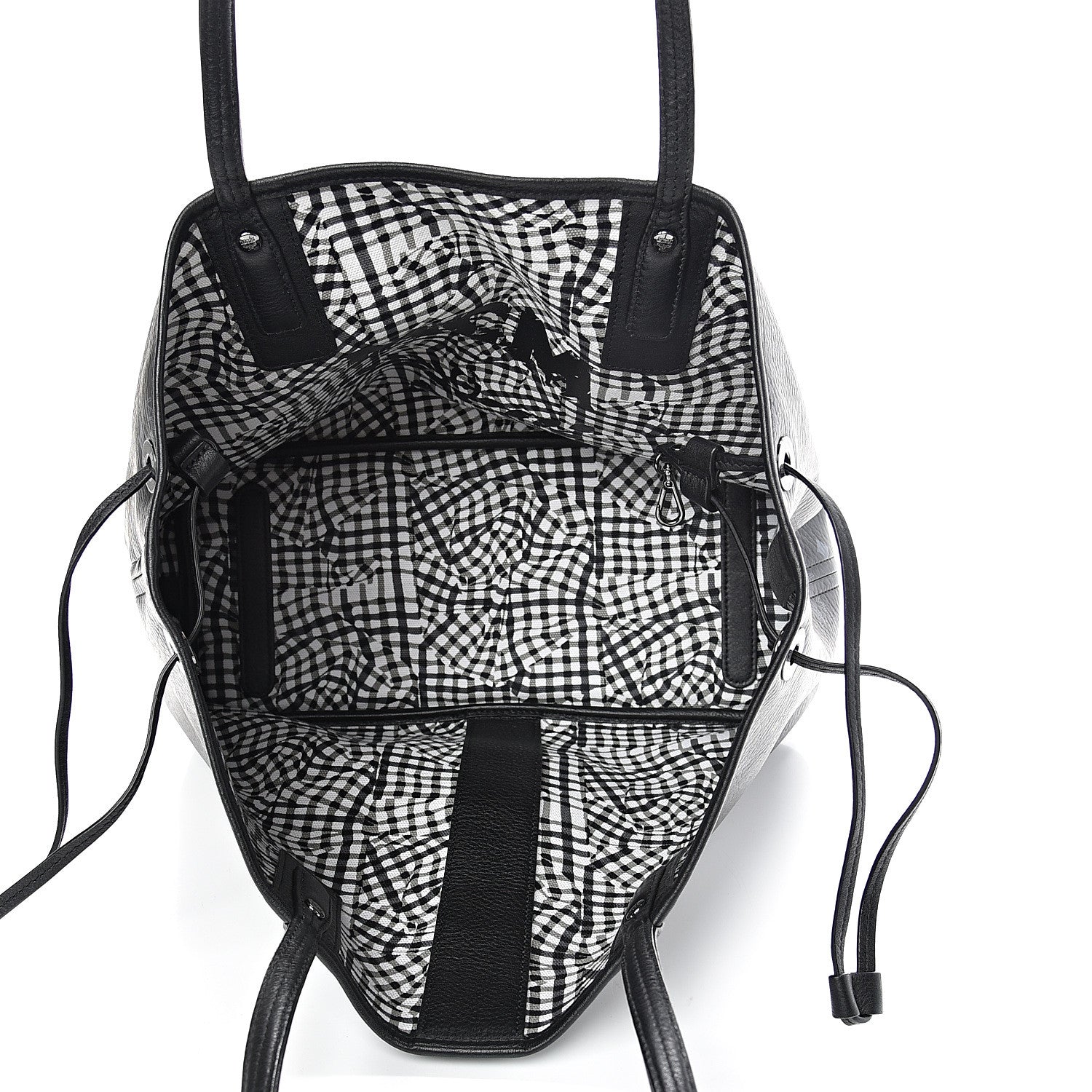 MCM Visetos Medium Liz Reversible Shopper Tote Black 7 of 17