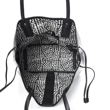 MCM Visetos Medium Liz Reversible Shopper Tote Black 7 of 17