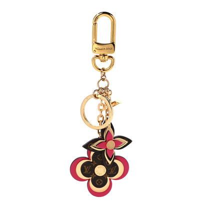 Louis Vuitton Monogram Blooming Flowers Bag Charm Key Holder Brown 1 of 4