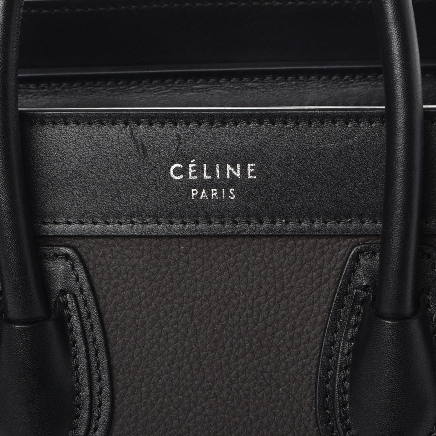 Baby Grained Calfskin Nano Tri-Color Luggage Anthracite