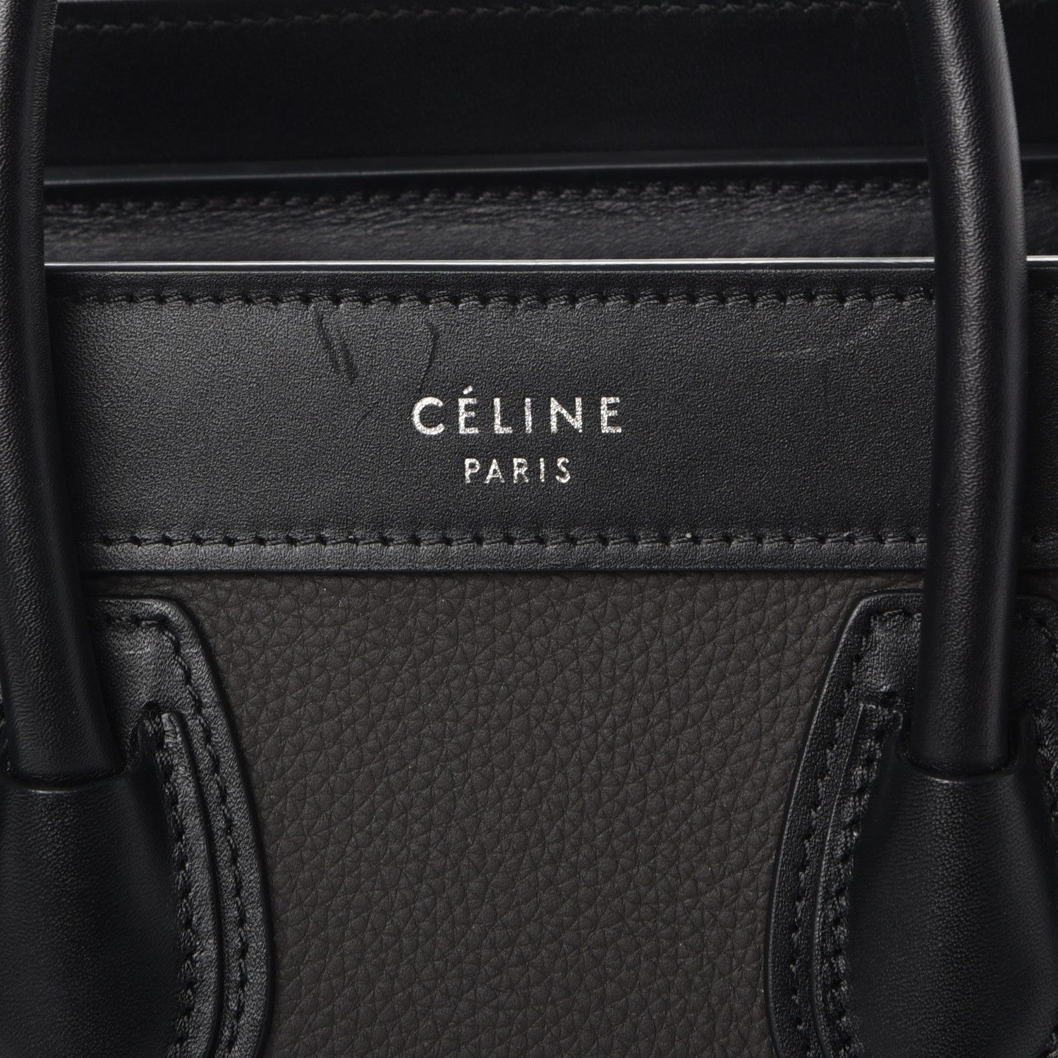 Celine Baby Grained Calfskin Nano Tri-Color Luggage Anthracite 6 of 8