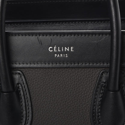 Celine Baby Grained Calfskin Nano Tri-Color Luggage Anthracite 6 of 8