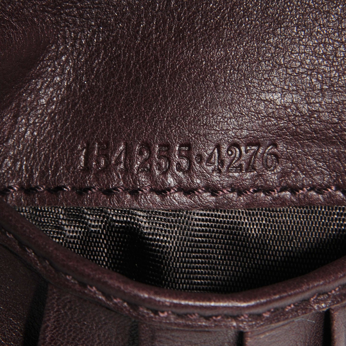 Guccissima D Ring Compact Wallet Chocolate Brown
