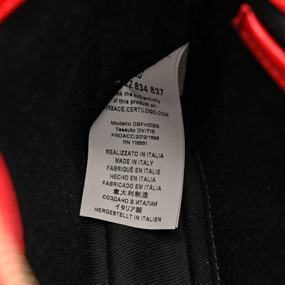 Versace Saffiano Calfskin Palazzo Chain Crossbody Red 7 of 11