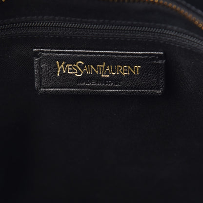 Saint Laurent Textured Calfskin Medium Classic Y Cabas Black 8 of 9