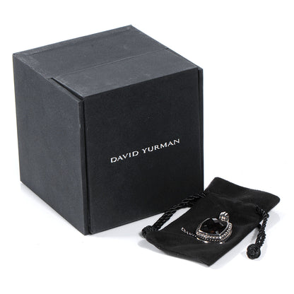 David Yurman Sterling Silver Diamond 14mm Smoky Quartz Albion Pendant 4 of 4