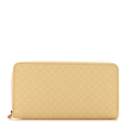 Louis Vuitton Calfskin Nanogram Embossed Zippy Wallet Jaune 1 of 7