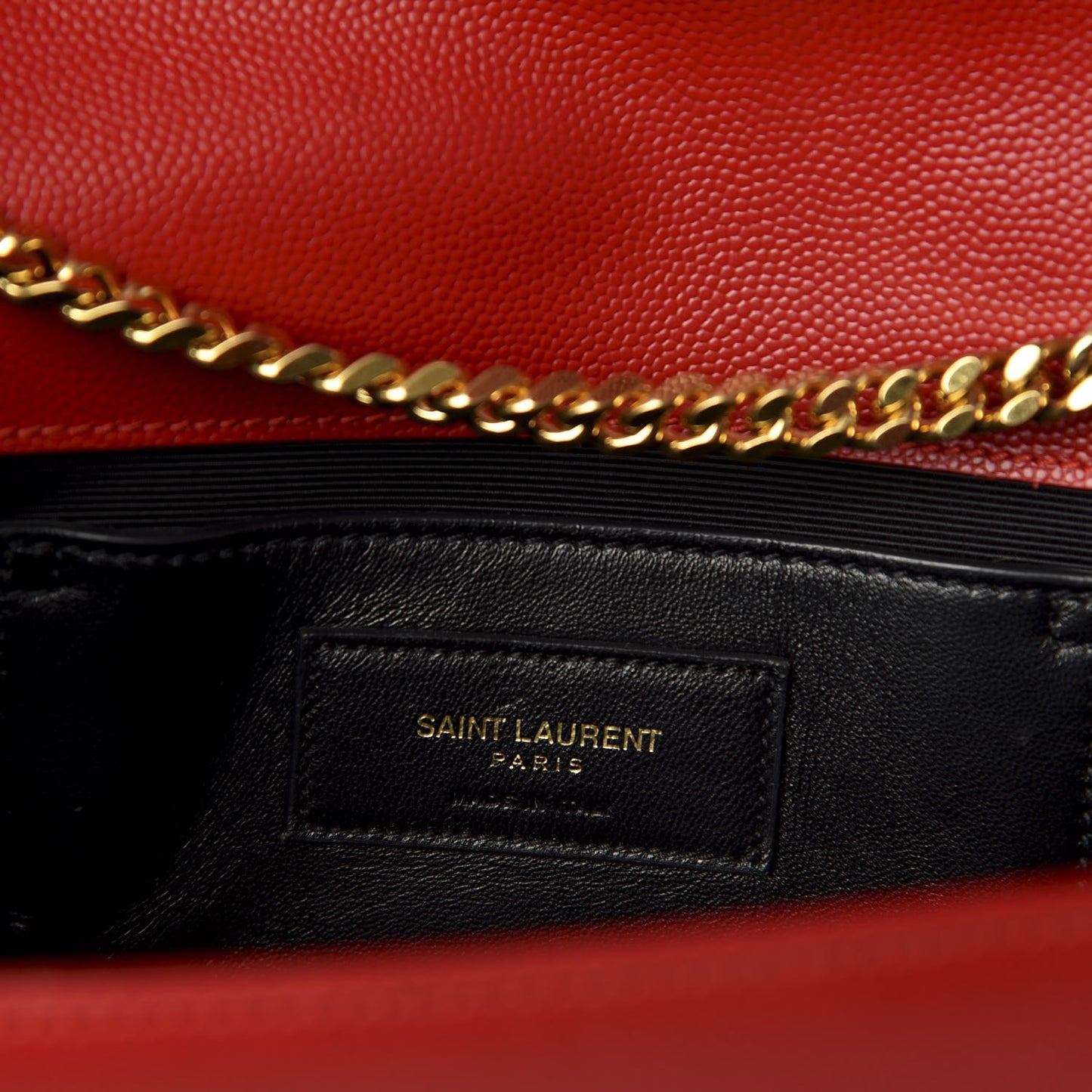 Grain De Poudre Medium Monogram Kate Satchel Red