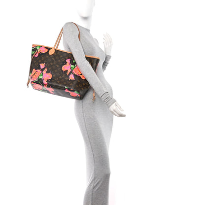Louis Vuitton Monogram Roses Neverfull MM 2 of 10