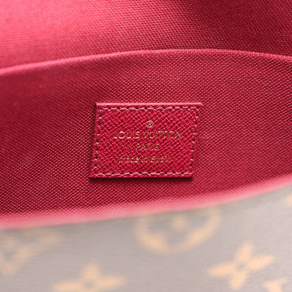 Louis Vuitton Monogram Pochette Felicie Chain Wallet Fuchsia 7 of 11