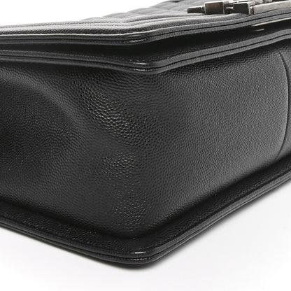 Chanel Caviar Quilted Medium Boy Flap Black 9 of 11