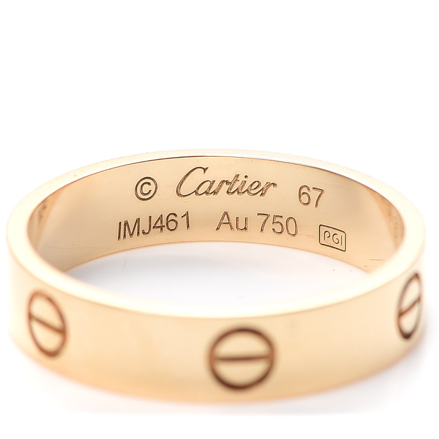Cartier 18K Yellow Gold 5.5mm LOVE Ring 67 11.75 4 of 4