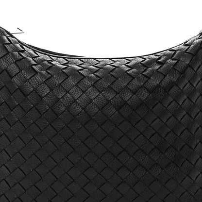 Bottega Veneta Deerskin Intrecciato Small Traveler Hobo Black 8 of 11