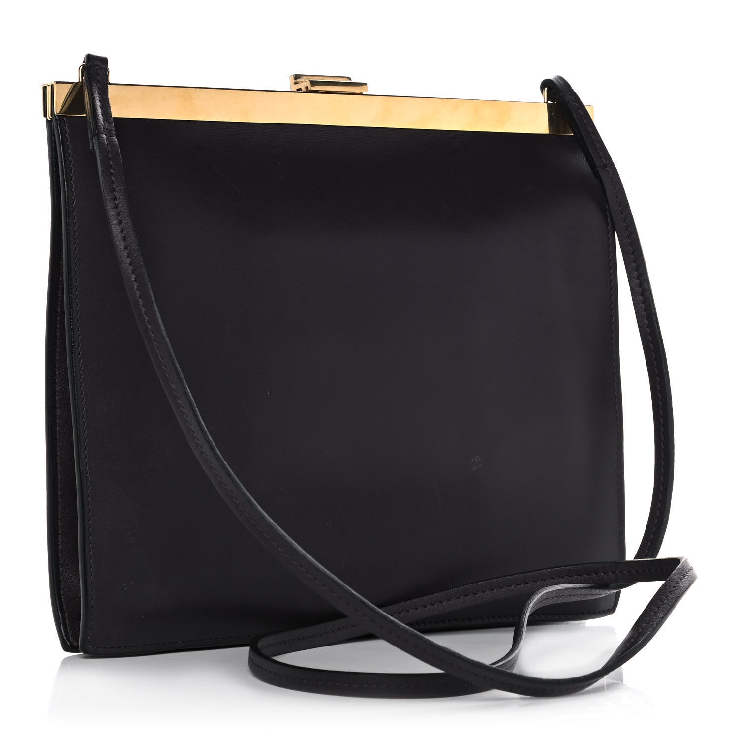 Celine Smooth Calfskin Mini Clasp Bag Black 3 of 13
