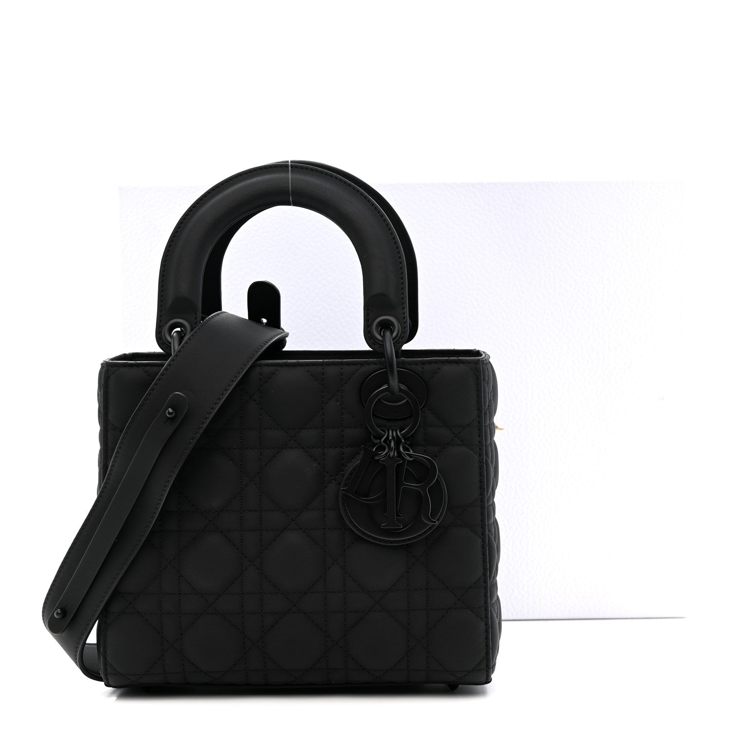 Christian Dior Ultra Matte Calfskin Cannage Small My ABCDior Lady Dior Black 11 of 11