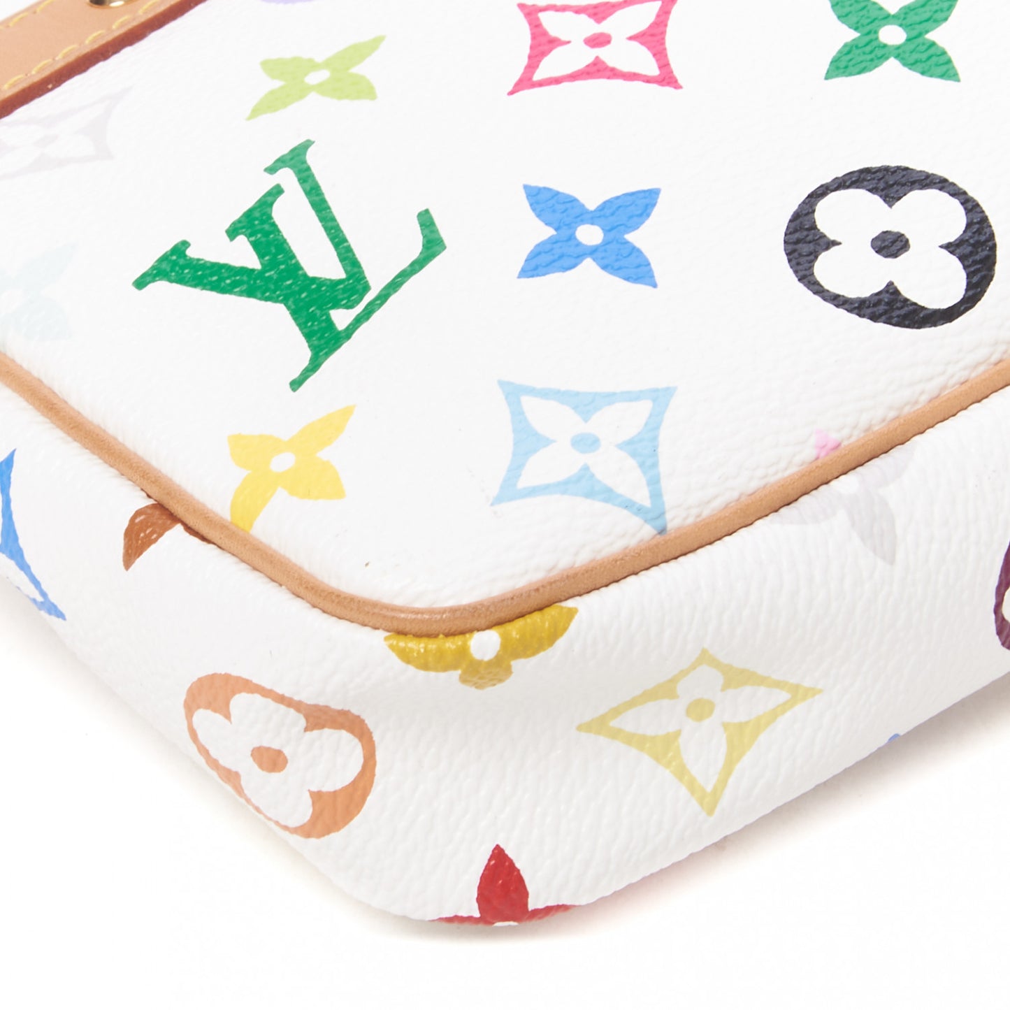 Monogram Multicolor Pochette Accessories White