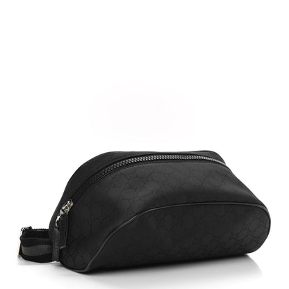 Gucci Nylon Monogram Fanny Pack Belt Bag Black 4 of 10