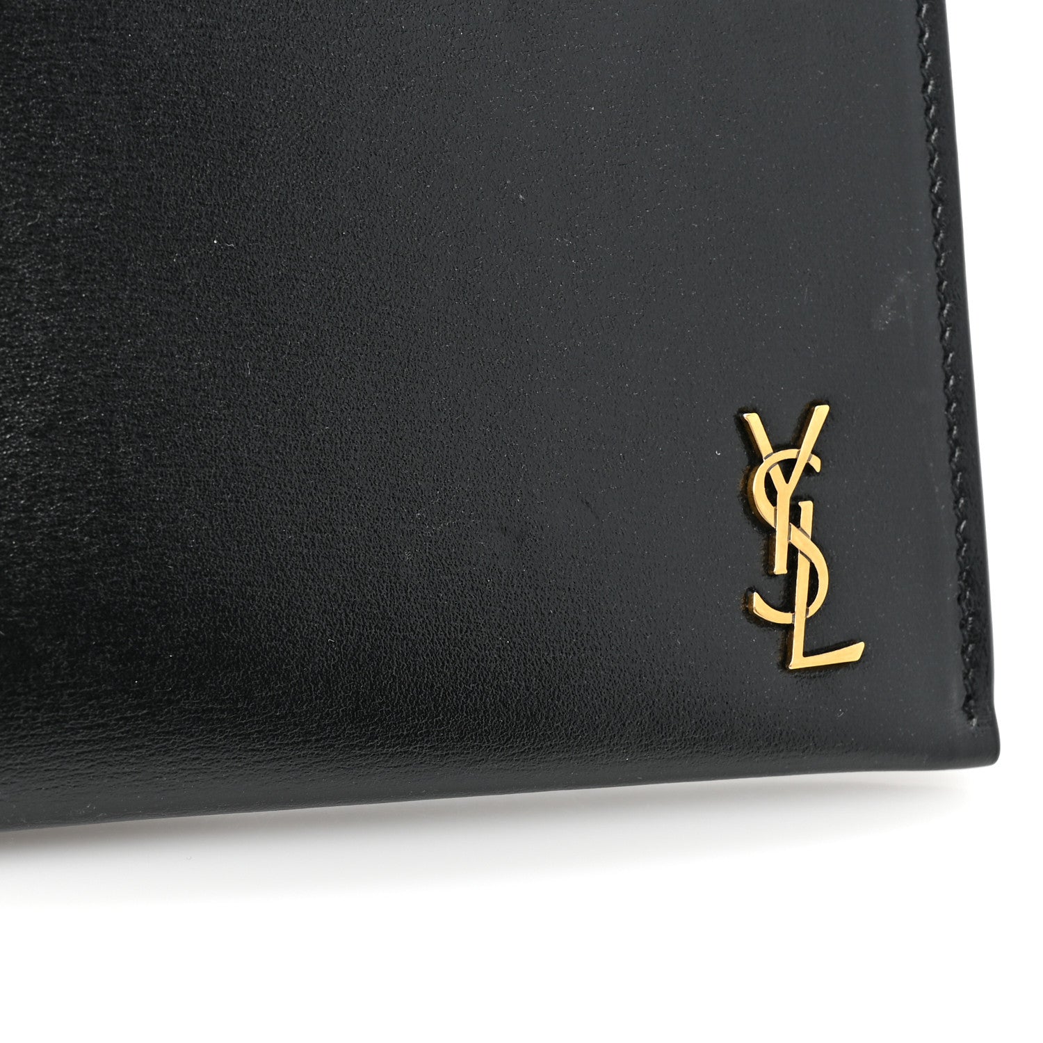 Saint Laurent Smooth Calfskin Monogram Bill Pouch Black 13 of 13