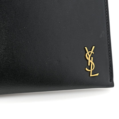 Saint Laurent Smooth Calfskin Monogram Bill Pouch Black 13 of 13