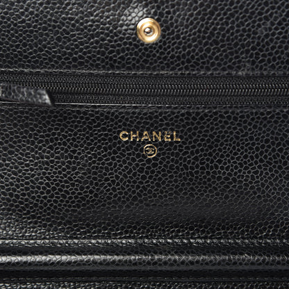 Chanel Caviar Quilted Wallet On Chain WOC Black 6 of 19