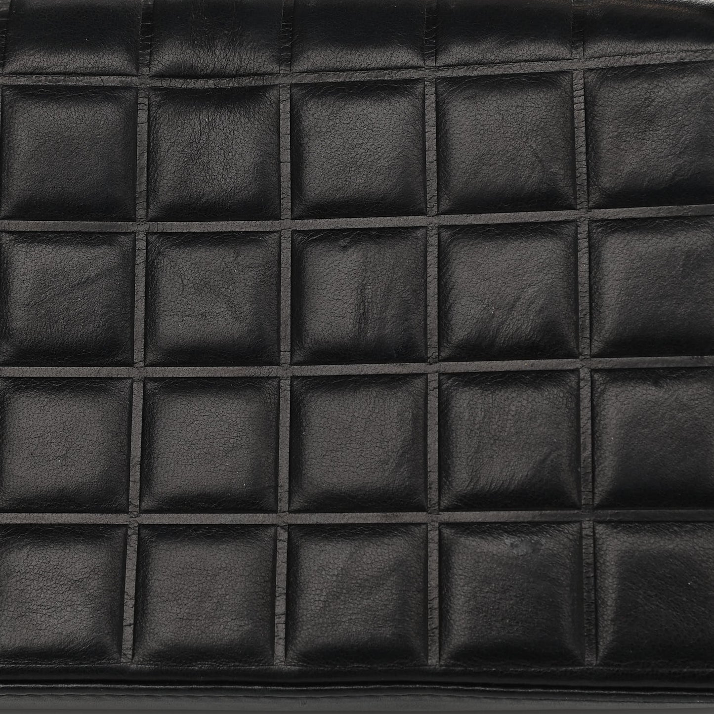 Lambskin Quilted CC Chocolate Bar Flap Black