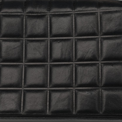 Chanel Lambskin Quilted CC Chocolate Bar Flap Black 14 of 16