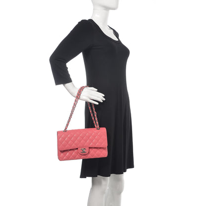 Chanel Caviar Quilted Medium Double Flap Dark Pink 2 of 11