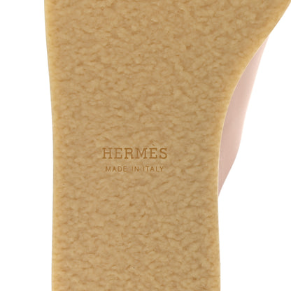 Hermes Calfskin Ellipse Sandals 40 Marron Glaise 6 of 9