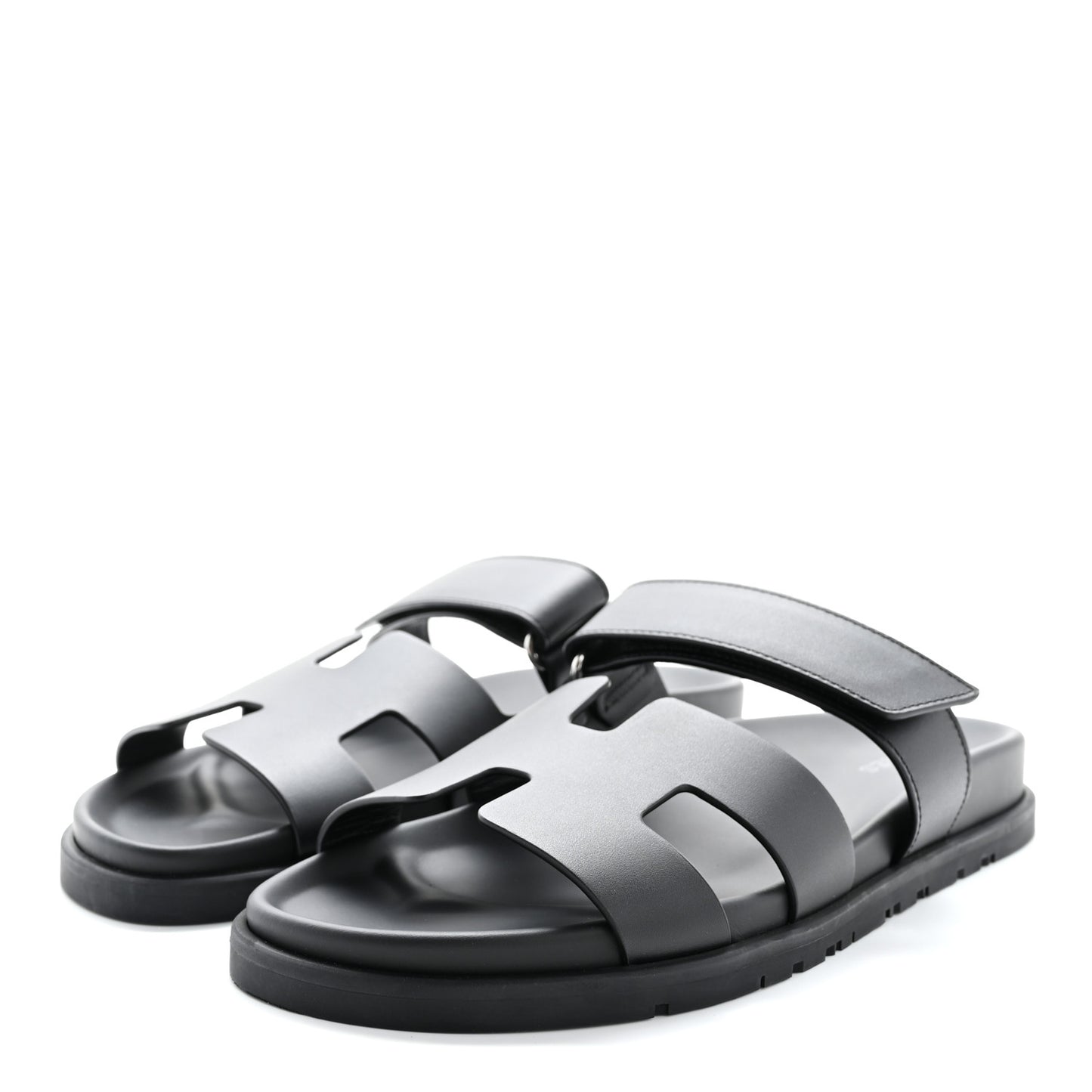 Calfskin Womens Chypre Sandals 39.5 Black