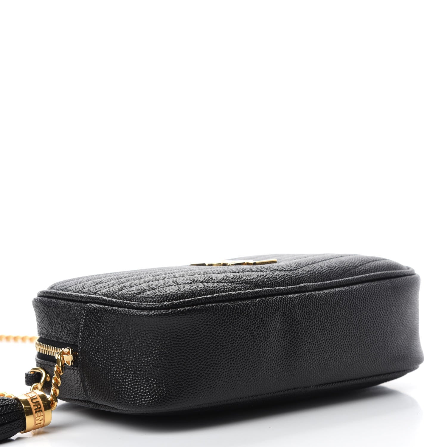 Saint Laurent Grain De Poudre Matelasse Monogram Mini Lou Camera Bag Black 4 of 11