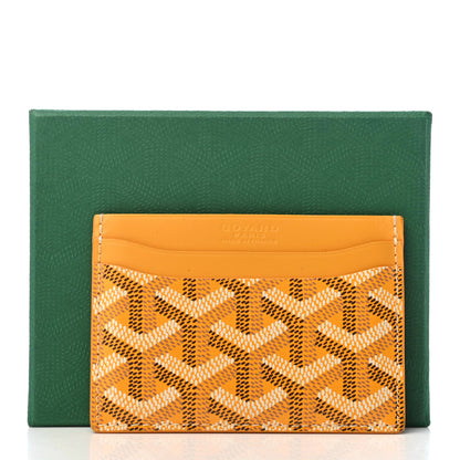 Goyard Goyardine Saint Sulpice Card Holder Yellow 8 of 8