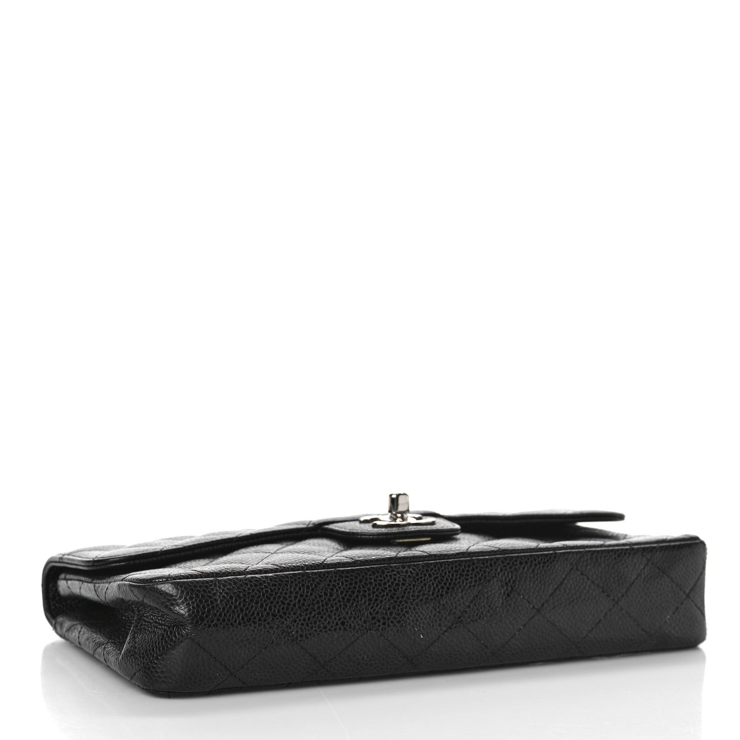 Caviar Quilted East West Flap Black